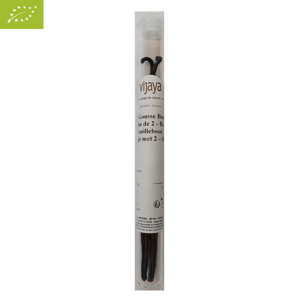 Vanille Gousse Bourbon - MADAGASCAR - Tube de 2 - Bio*
