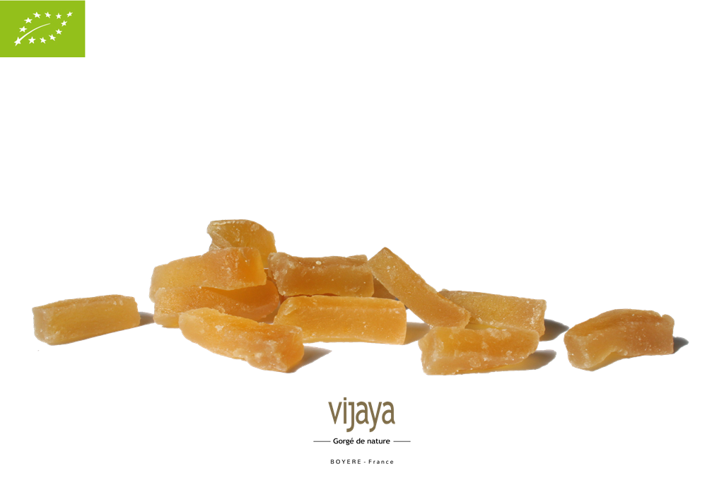 Gingembre Confit Sans enrobage-Bâton-CHINE-4x5 Kg-Bio* &amp; Equitable